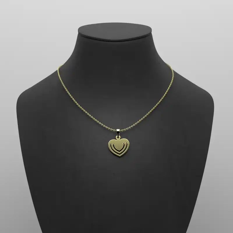 گردنبند طلا 18 عیار زنانه مدوپد مدل لوزی کد CA10209