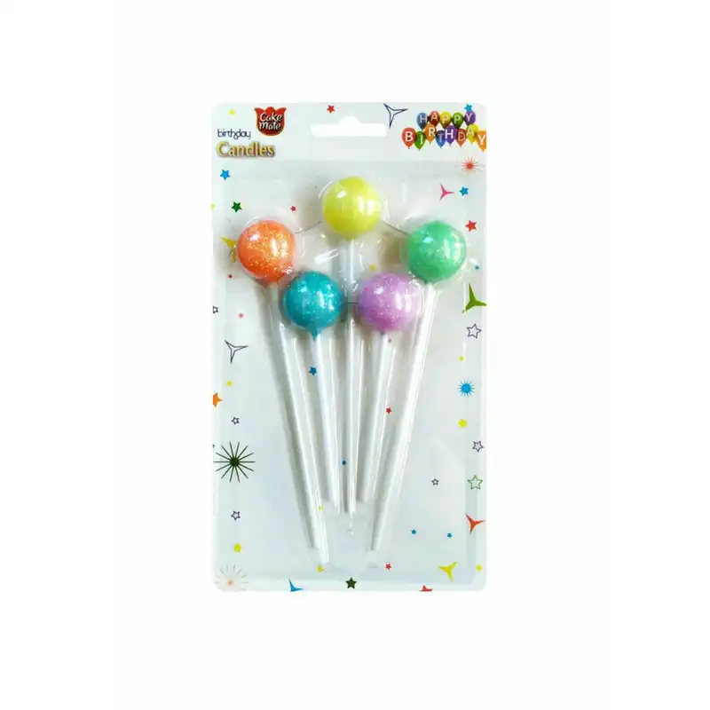 شمع تولد مدل آبنباتی بسته 5 عددی