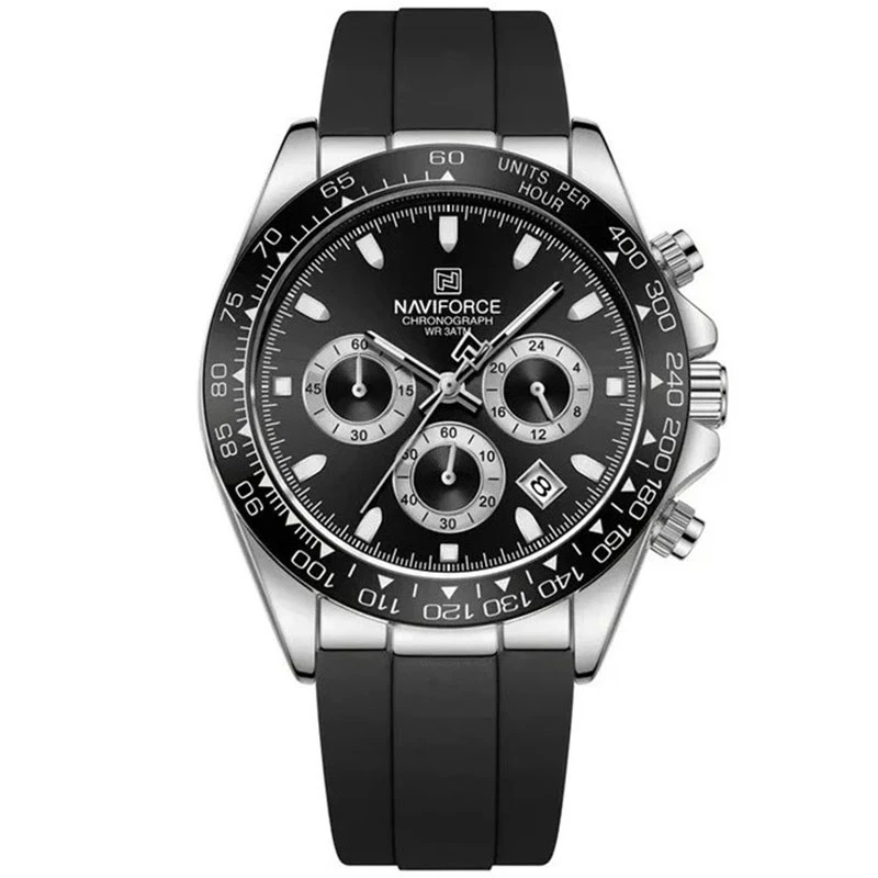 ساعت مچی عقربه‌ای کوارتز مردانه نیوی فورس مدل N8054F-SR.BK.BK