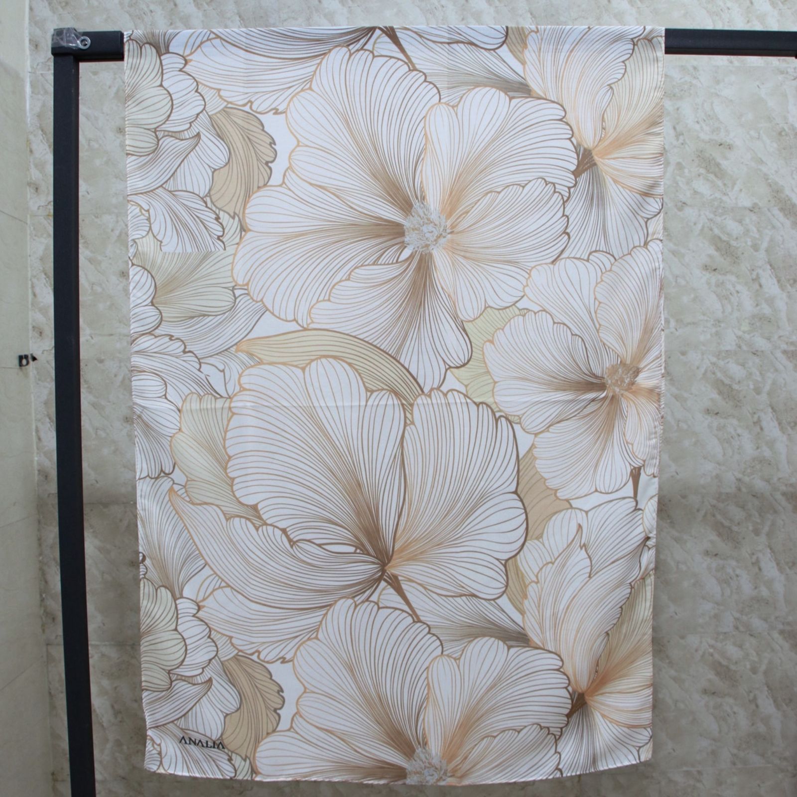 شال زنانه مدل نخی تابستانه جدید گل درشت کد a-3087 -  - 11