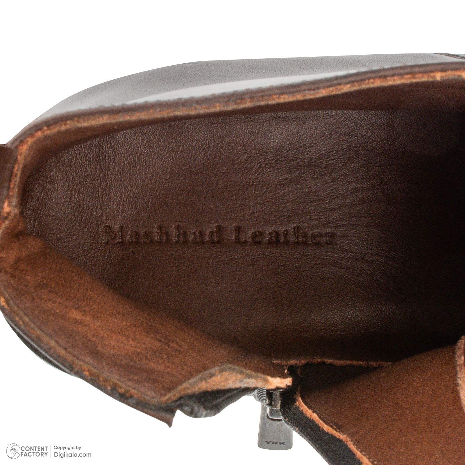 نیم بوت مردانه چرم مشهد مدل J6287-088 -  - 6