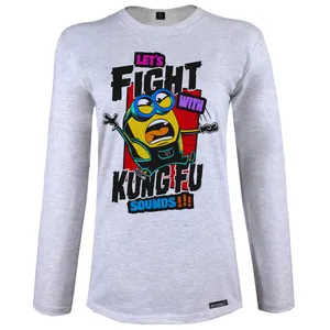 تی شرت آستین بلند زنانه 27 مدل Lets Fight کد MH1400