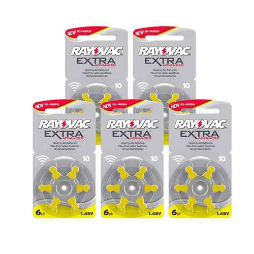 باتری سمعک ریوواک مدل 10 مجموعه 30 عددی