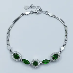 دستبند نقره زنانه سلین کالا مدل زمرد ce-As272