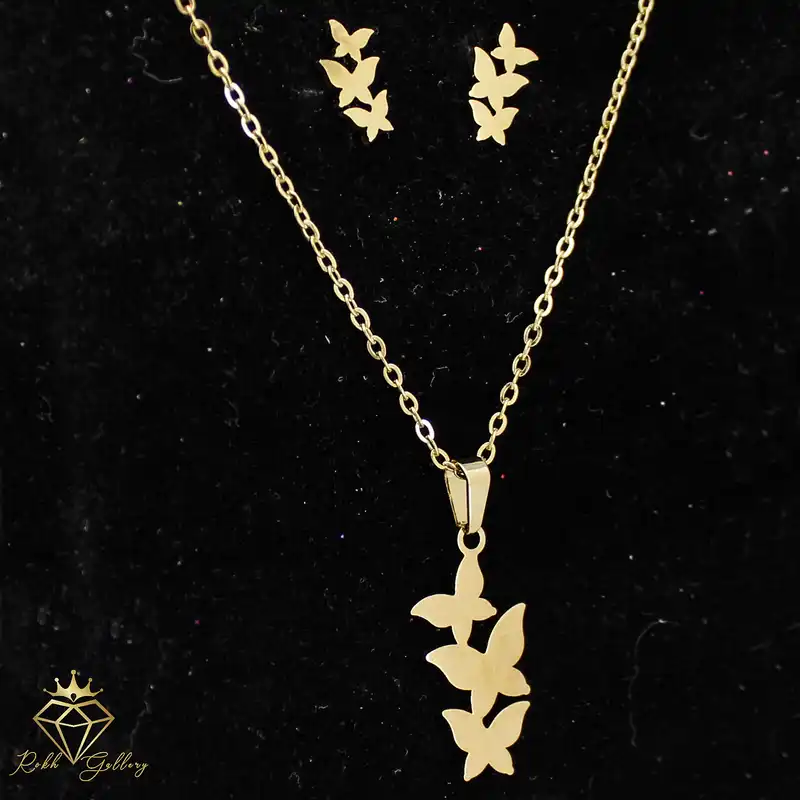 نیم ست زنانه طرح پروانه کد RKH_1161