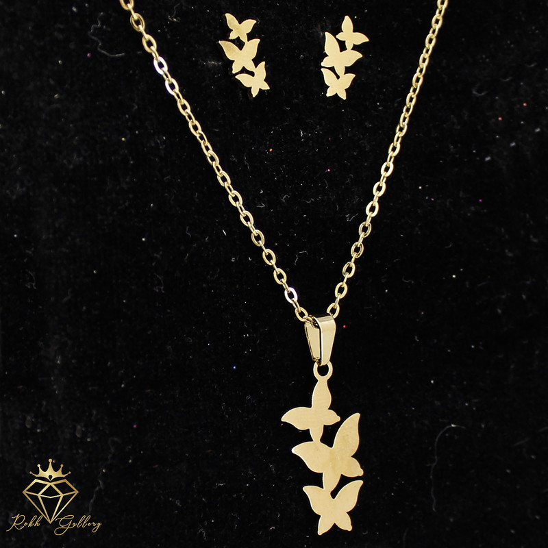 نیم ست زنانه طرح پروانه کد RKH_1161