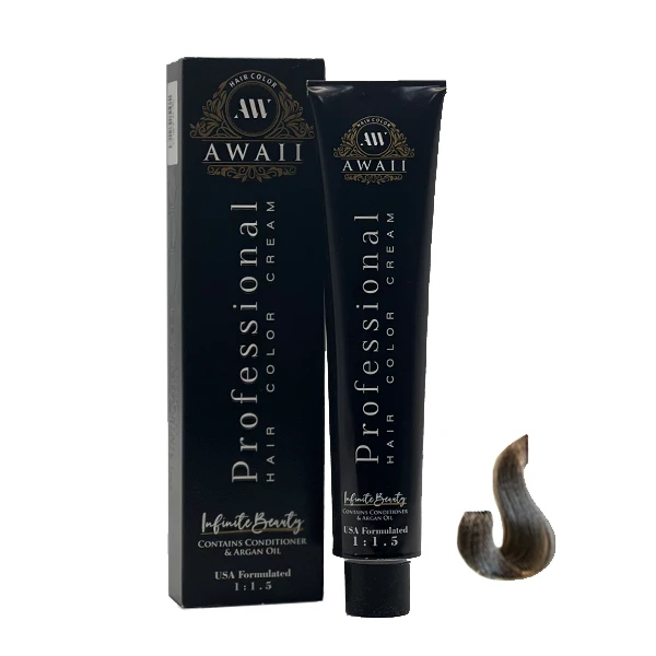 رنگ مو آوایی شماره 9.1 حجم 120 میلی لیتر رنگ بلوند دودی خیلی روشن