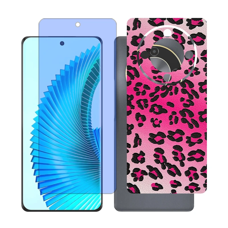 محافظ صفحه نمایش آنتی بلو گلس مدل Together مناسب برای گوشی موبایل آنر X9b به همراه برچسب پوششی پشت گوشی 