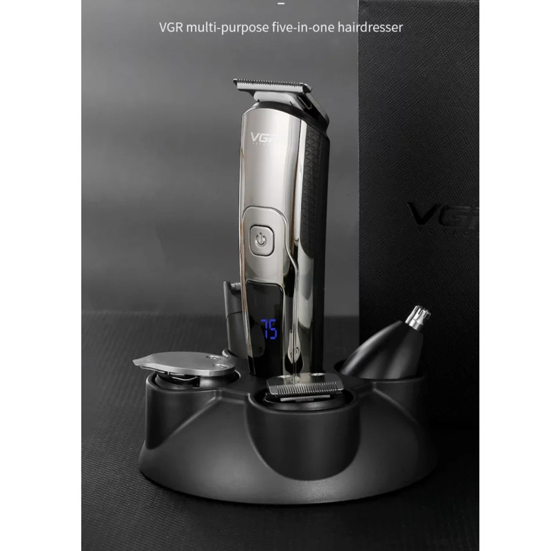 ست ماشین اصلاح موی صورت و بدن وی جی ار مدل V-103 ست ماشین اصلاح موی صورت و بدن وی جی ار مدل V-103