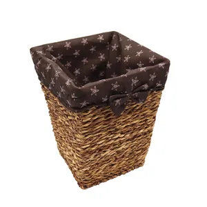 سطل زباله حصیری مدل روکشدار کد YP-25CM