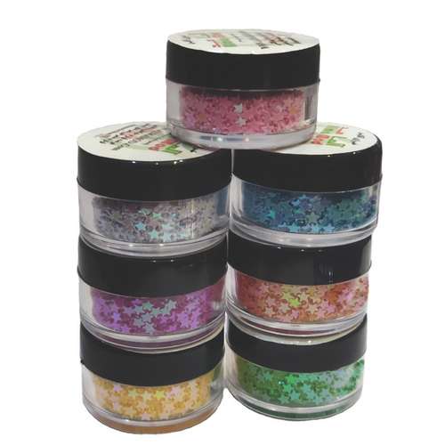 تزئین ناخن آلما مد طرح ستاره کد STAR مجموعه 7 عددی