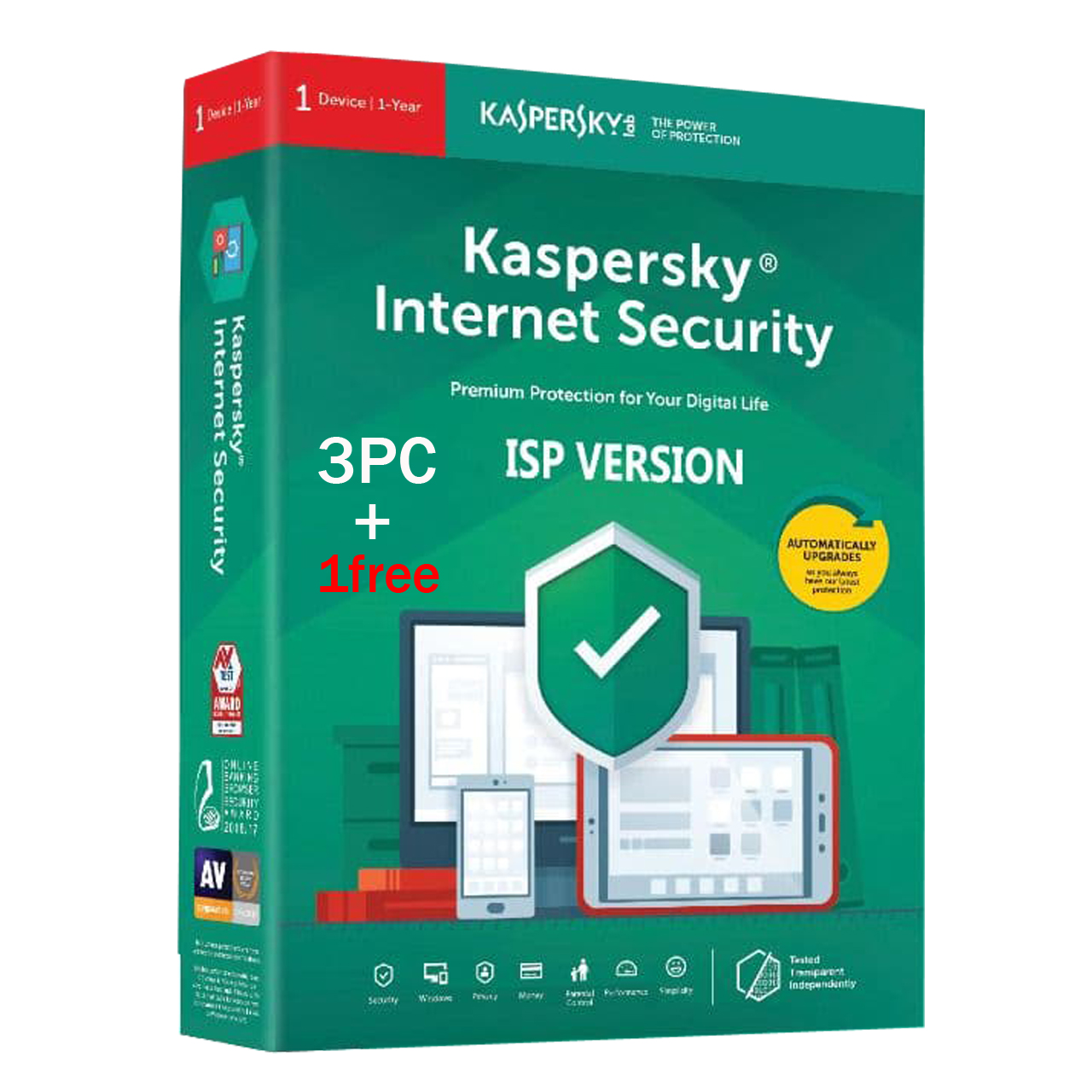 آنتی ویروس کسپرسکی 2021 نسخه اینترنت سیکوریتی 1+3 کاربر 1 ساله