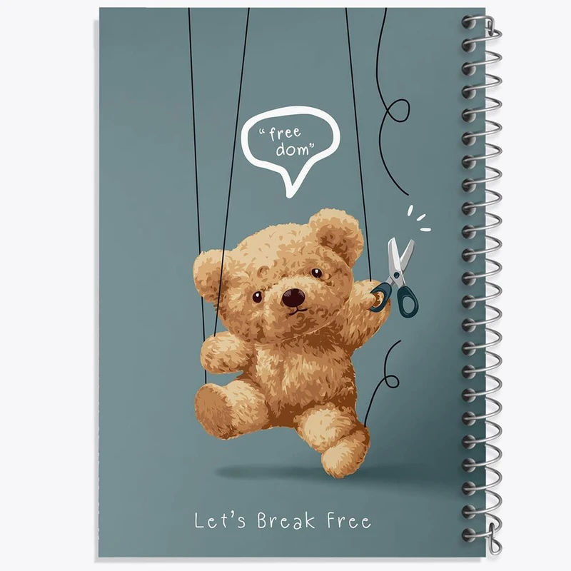 دفتر نت موسیقی 50 برگ خندالو مدل تدی Teddy کد 26155