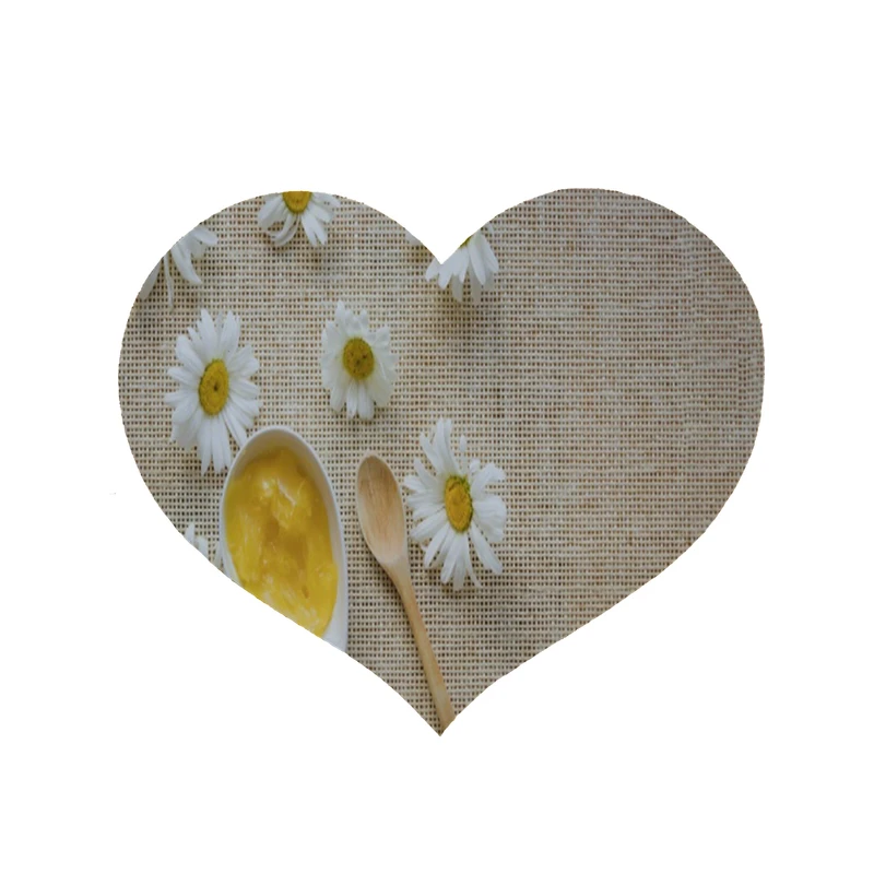    پادری مدل قلب طرح گل کد 8173 سایز 90 × 90 سانتی متر