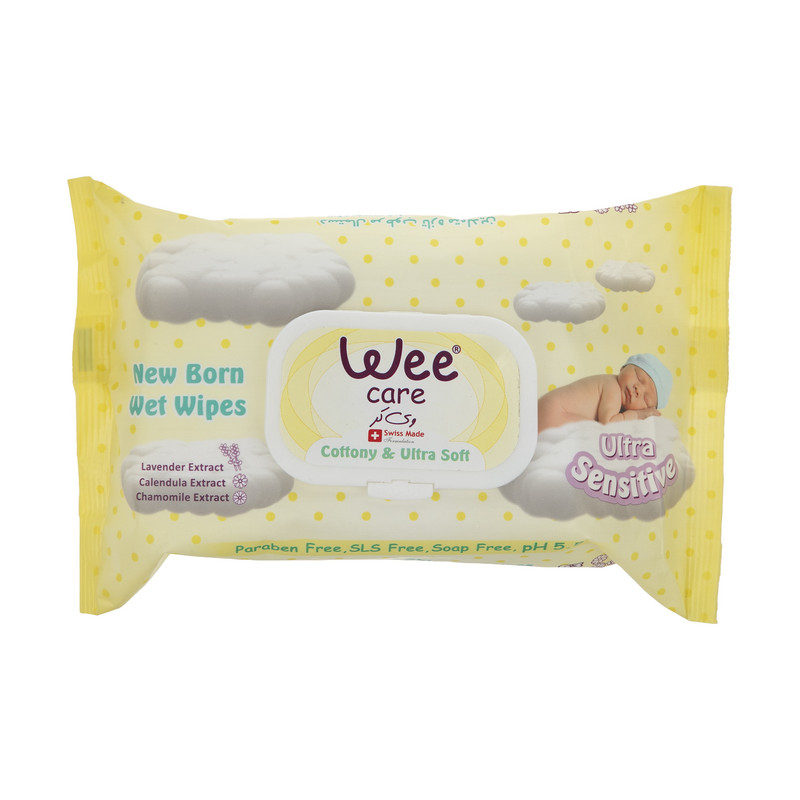 دستمال مرطوب کودک وی کر مدل sensitive skin بسته 63 عددی