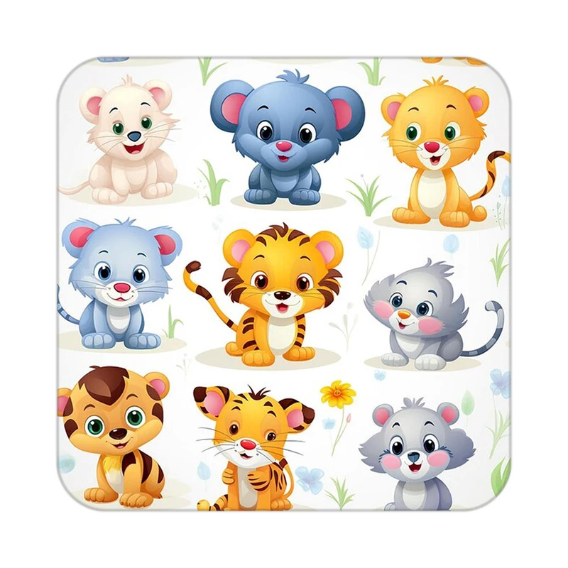 زیر لیوانی کاکتی طرح حیوانات کارتونی مدل mp28675