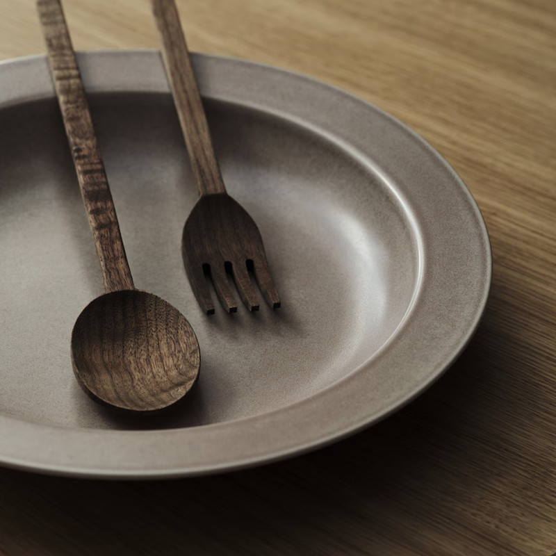 قاشق و چنگال سرو سالاد ایکیا مدل stockholm مجموعه دو عددی قاشق و چنگال سرو سالاد ایکیا مدل stockholm مجموعه دو عددی