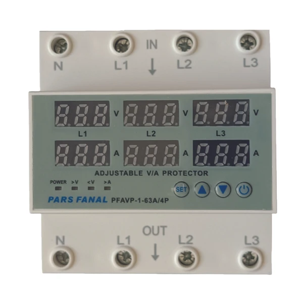 محافظ برق سه فاز پارس فانال مدل 63A