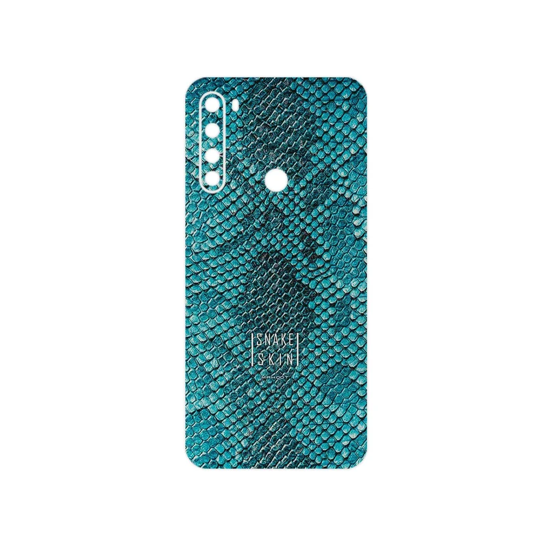 برچسب پوششی ماهوت مدل Blue Snake Skin مناسب برای گوشی موبایل شیائومی Redmi Note 8 2021