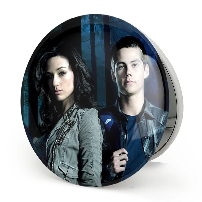 آینه جیبی خندالو طرح استایلز و آلیسون سریال تین ولف Teen Wolf مدل تاشو کد 28449