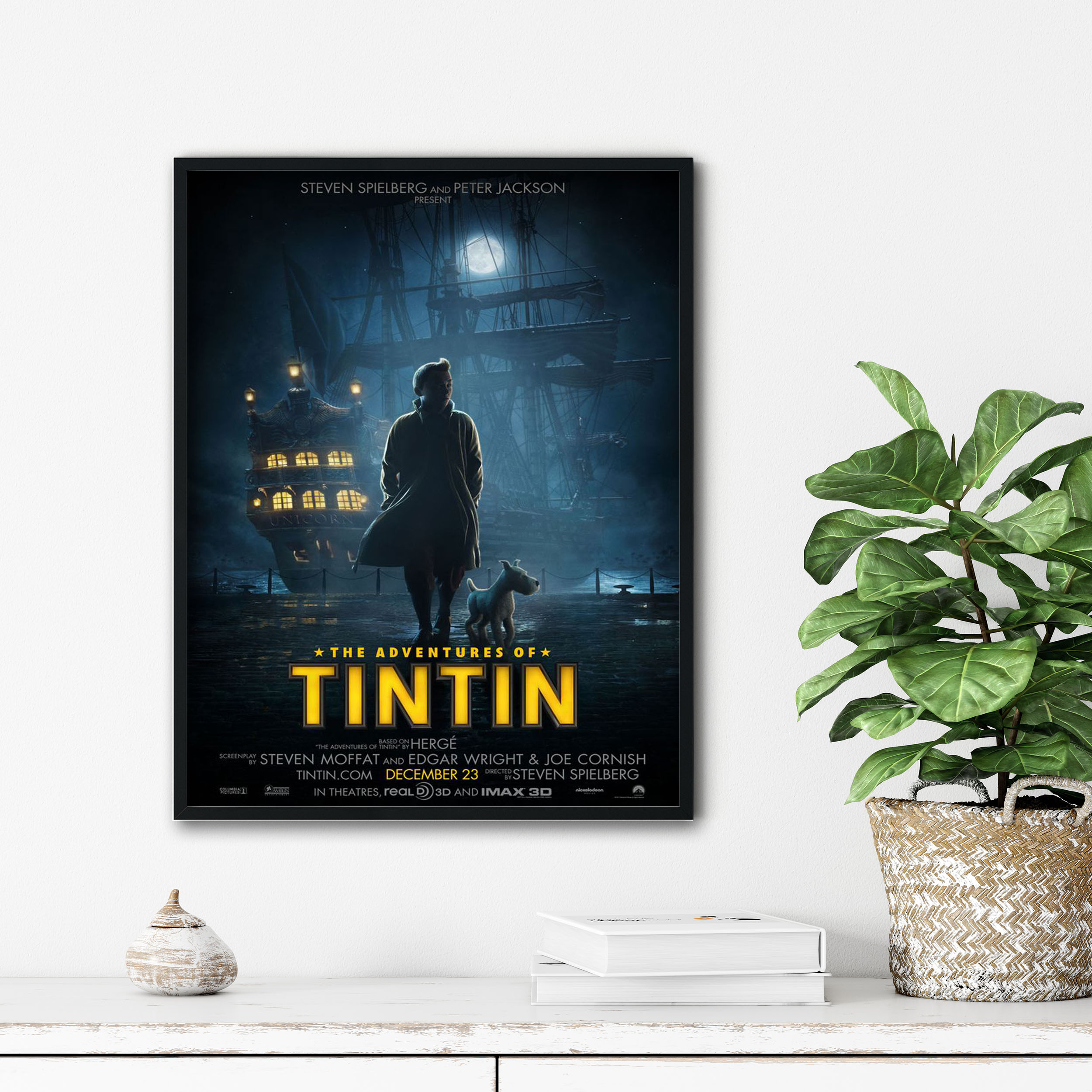 تابلو آتریسا طرح پوستر فیلم tin tin مدل ATm177