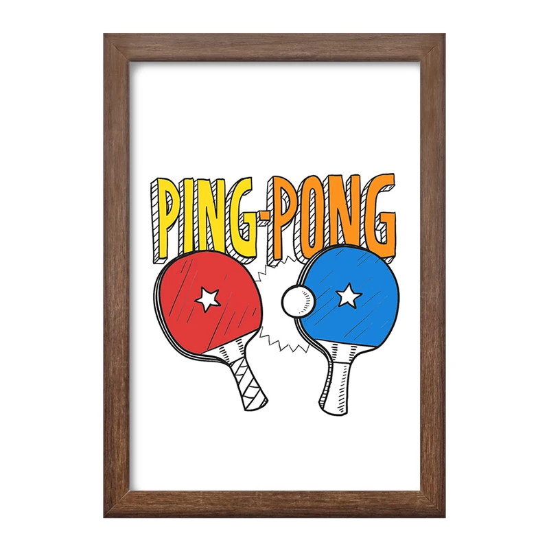 تابلو خندالو طرح پینگ پنگ Ping Pong کد 27988
