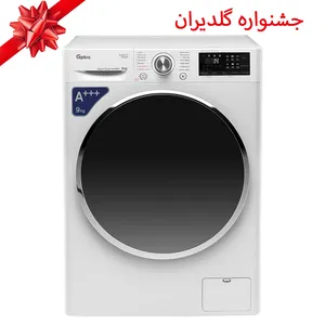 ماشین لباسشویی جی پلاس مدل GWM-L909SW ظرفیت 9 کیلوگرم - مخصوص جشنواره گلدیران