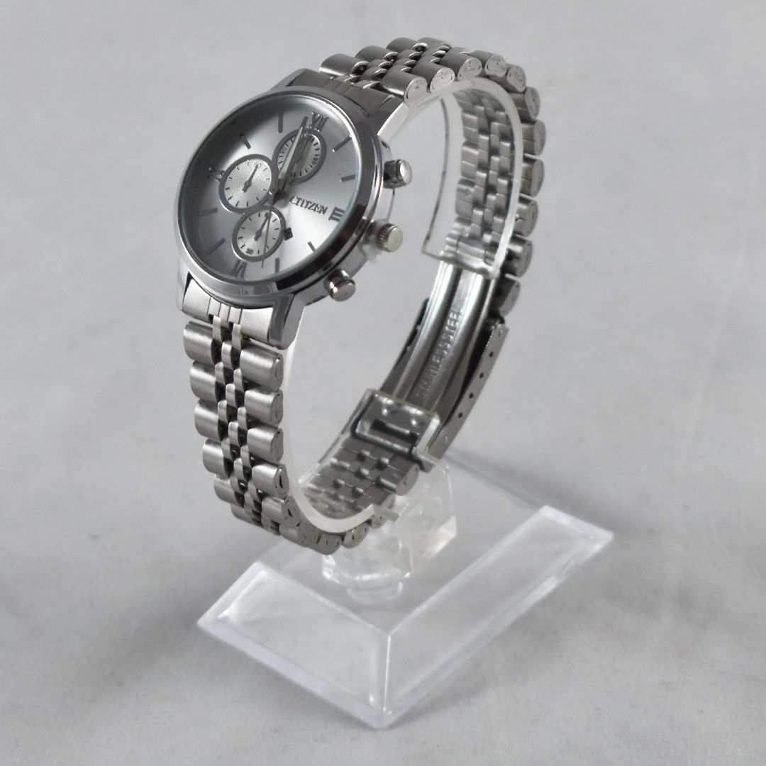 ست ساعت مچی عقربه ای زنانه و مردانه طرح سه موتوره مدل استیل 221S - - 7