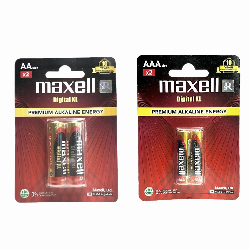 باتری قلمی و نیم قلمی مکسل مدل Digital XL بسته 4 عددی