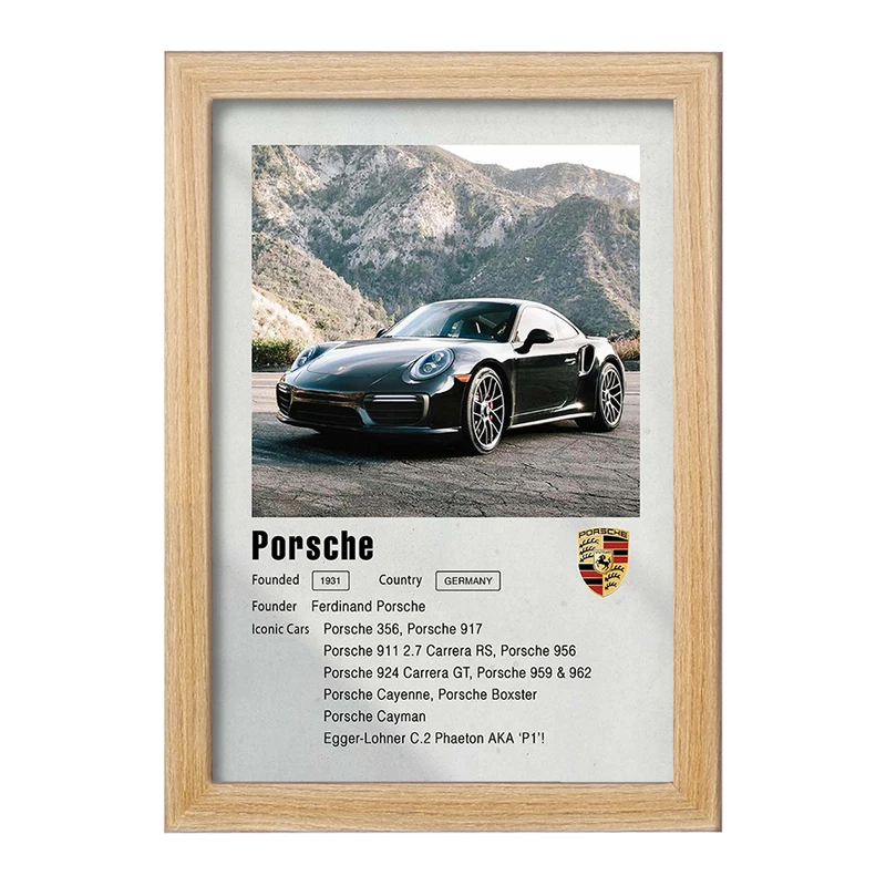 تابلو خندالو مدل ماشین پورشه کد F11954