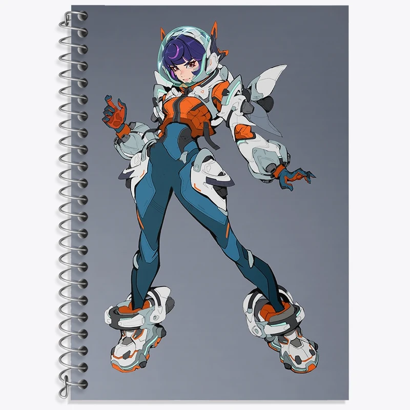 دفتر زبان 50 برگ خندالو مدل دو خط طرح بازی اورواچ (Overwatch) کد 31612