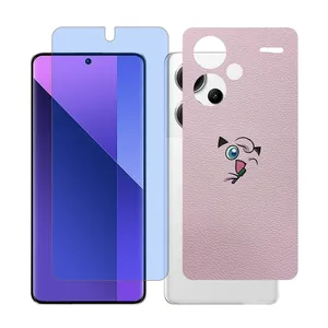 Glass Together model matte anti blue Screen Protector Suitable for Xiaomi Redmi Note 13 Pro Plus Mobile Phone with Back cover sticker