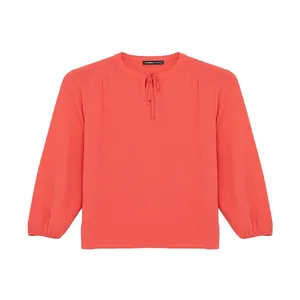 بلوز آستین بلند یقه گرد زنانه ال سی وایکیکی مدل S4H629Z8