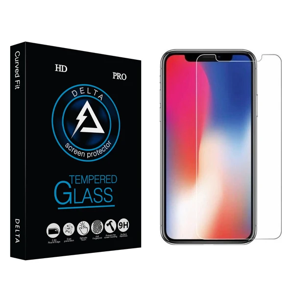 محافظ صفحه نمایش دلتا مدل HD مناسب برای گوشی موبایل اپل iPhone X