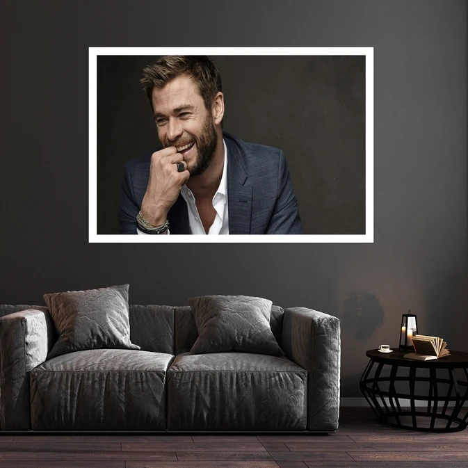 تابلو بکلیت طرح مشاهیر سینمای جهان کریس همسورث مدل قاب شاسی W-s10034