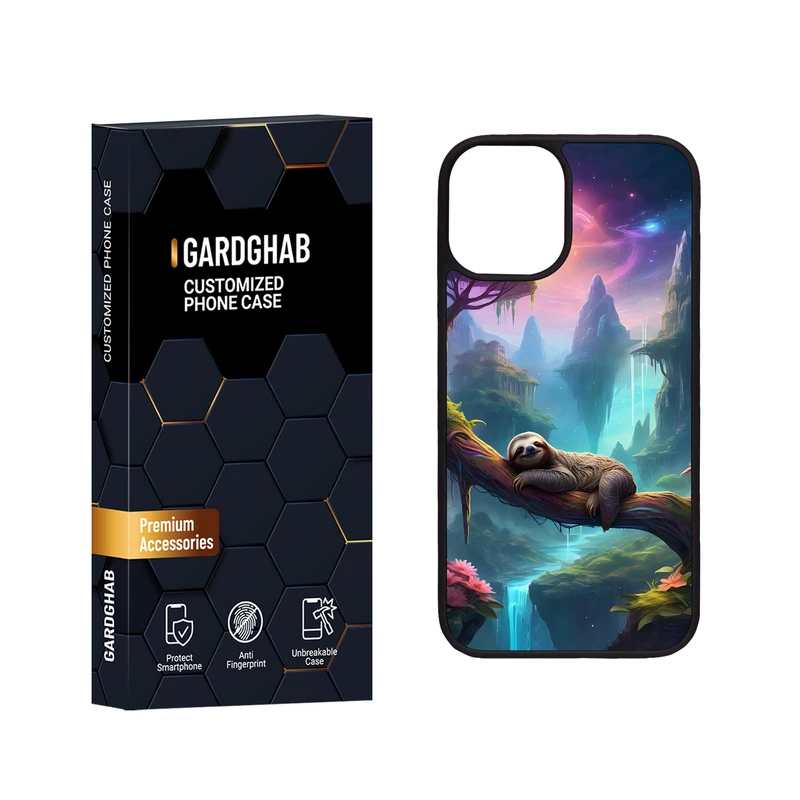 کاور گارد قاب مدل دور ژله ای هنری مناسب برای گوشی موبایل اپل iPhone 12 Mini