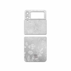 MAHOOT Silver-Wildflower Cover Sticker for Samsung Galaxy Z Flip3 5G