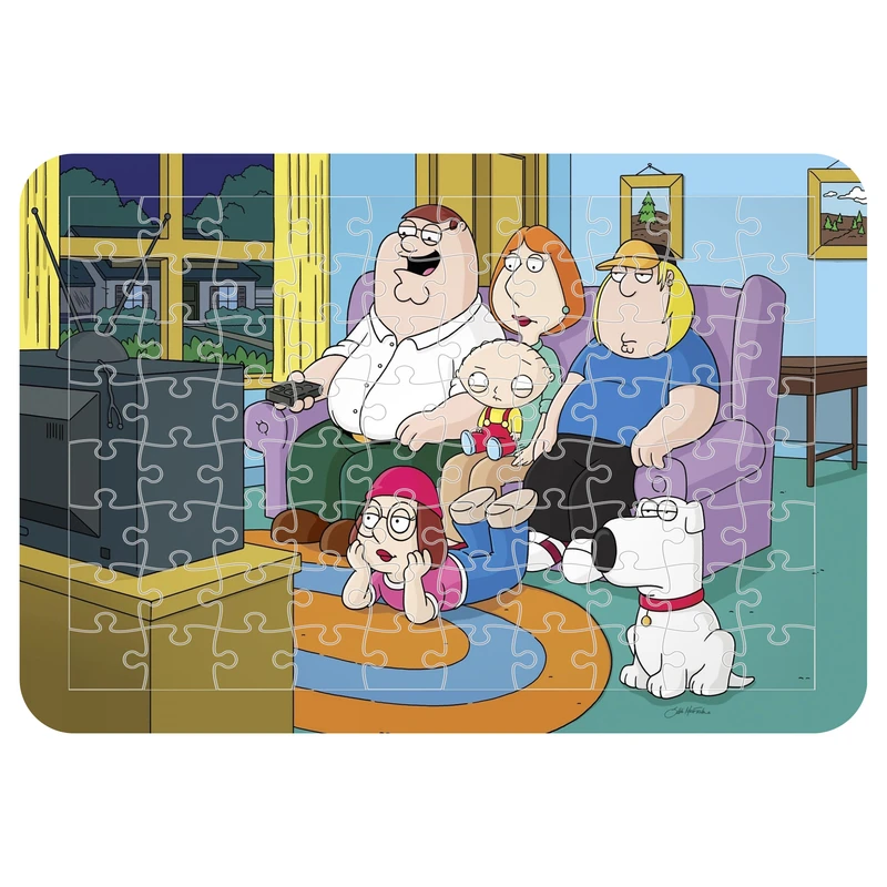 پازل 54 تکه مدل CHB1660 طرح انیمیشن پسر خانواده