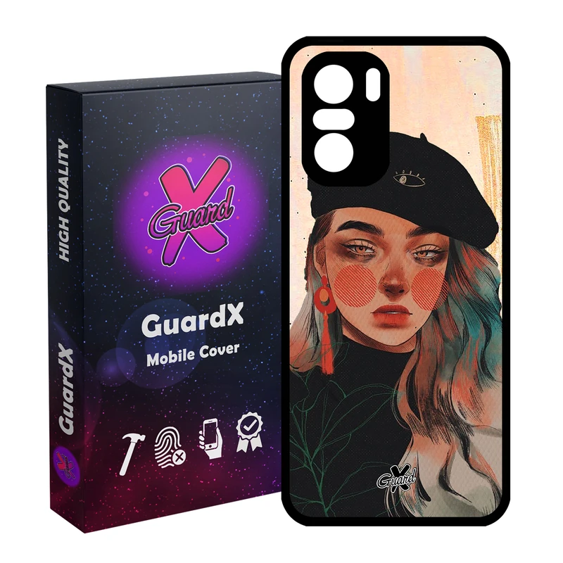 کاور گارد ایکس طرح Girl مدل Glass10321 مناسب برای گوشی موبایل شیائومی Poco F3/MI 11X/MI 11X Pro/Redmi K40/K40 Pro
