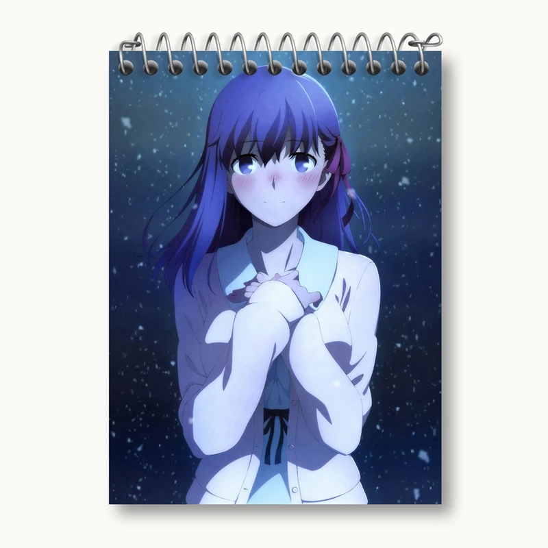 دفتر یادداشت 50 برگ خندالو مدل ساکورا انیمه فیت استی نایت Fate Stay Night کد 22757