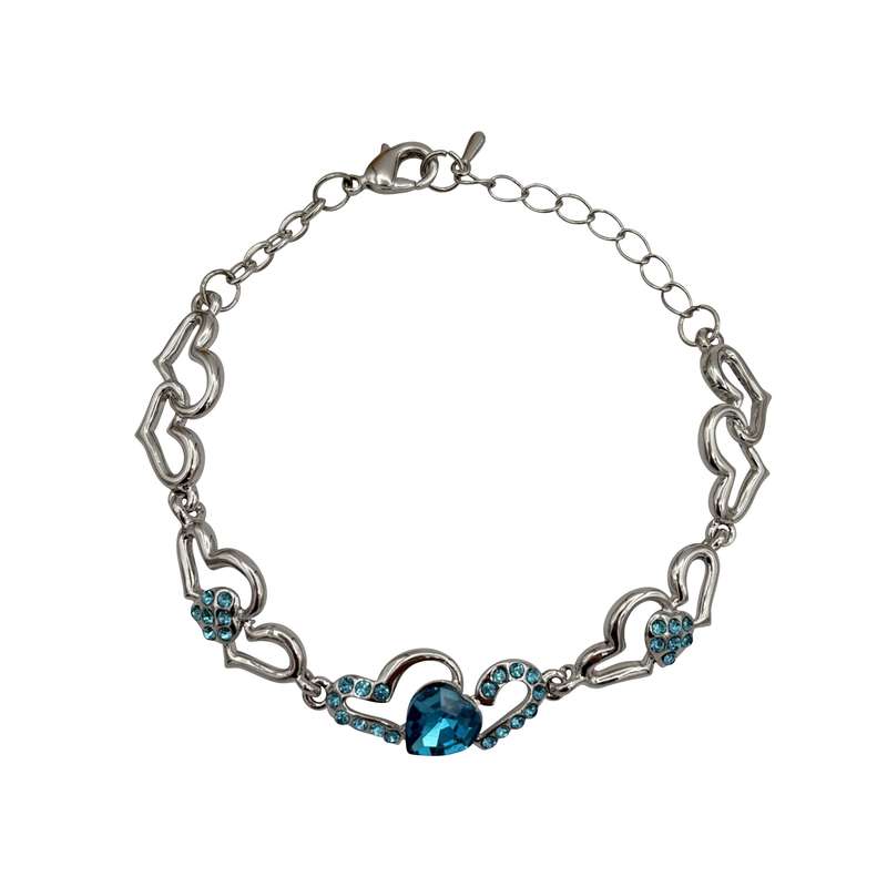 دستبند زنانه آی ام مدل قلب کریستالی