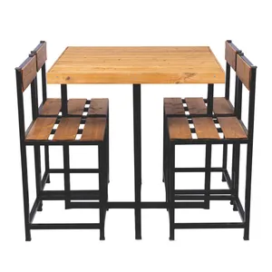 میز و صندلی ناهارخوری چهار نفره مدل پشتی دار ترمو