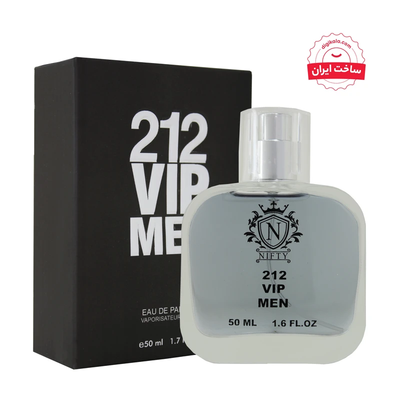 ادو پرفیوم مردانه نیفتی مدل  212 VIP حجم 50 میلی لیتر