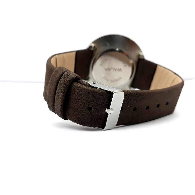 ساعت مچی عقربه‌ای مردانه والار مدل چوب گردو کد 12