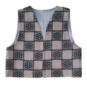 جلیقه رسمی زنانه مدل قلاب بافی