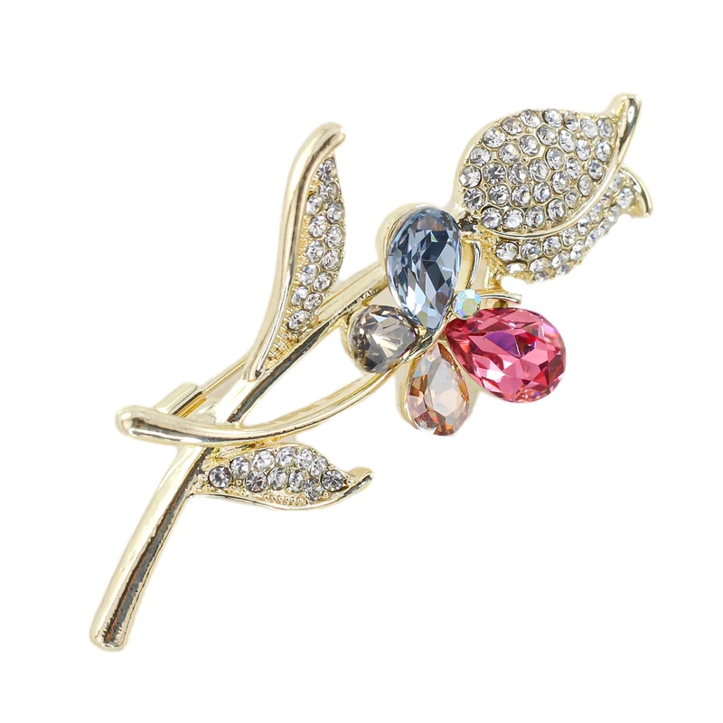 سنجاق سینه زنانه زودیکا مدل گل رز کد AAG27