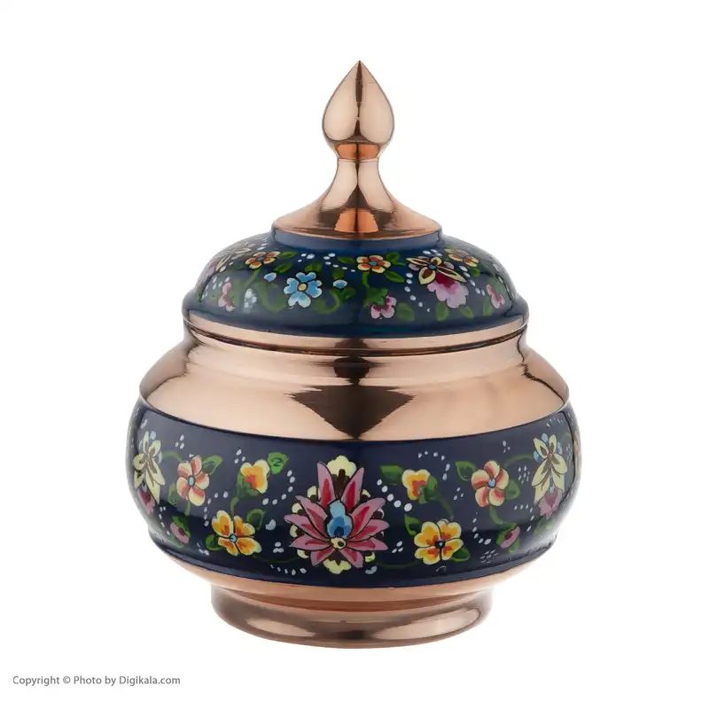 قندان مسی طرح شاه عباسی مدل نقاشی پرداز کد TM54