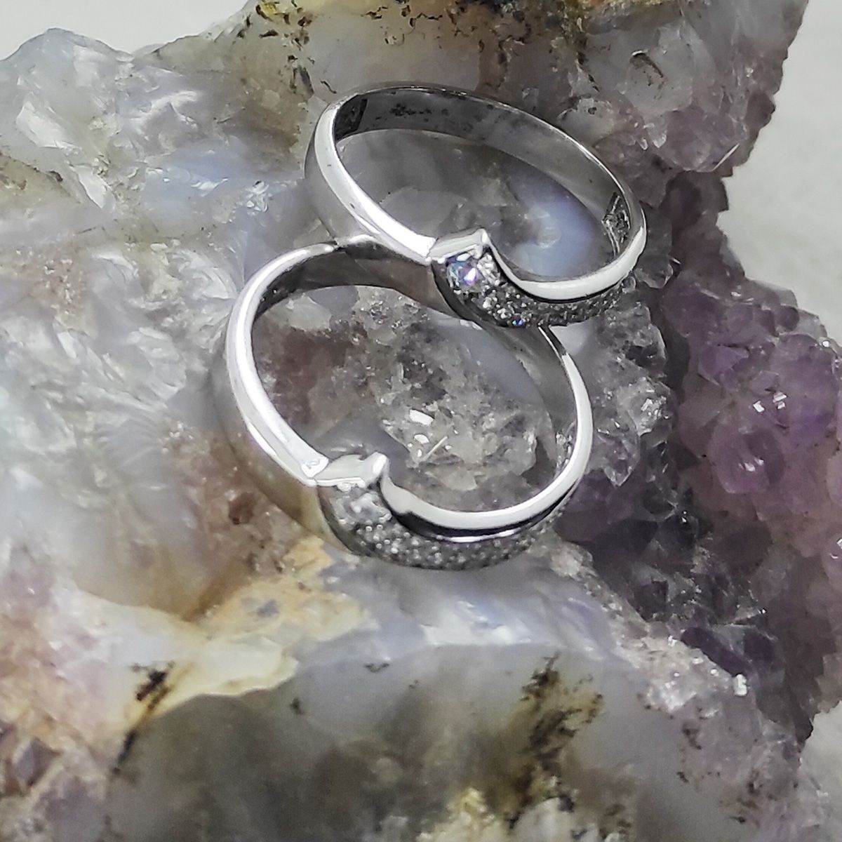 ست انگشتر نقره زنانه و مردانه سلین کالا مدل MPS-3 - - 4