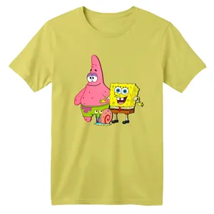 تی شرت آستین کوتاه بچگانه مدل باب اسفنجی و پاتریک کد 2