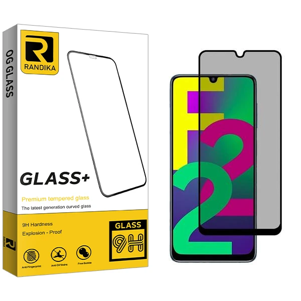 محافظ صفحه نمایش حریم شخصی راندیکا مدل RK مناسب برای گوشی موبایل سامسونگ Galaxy F22